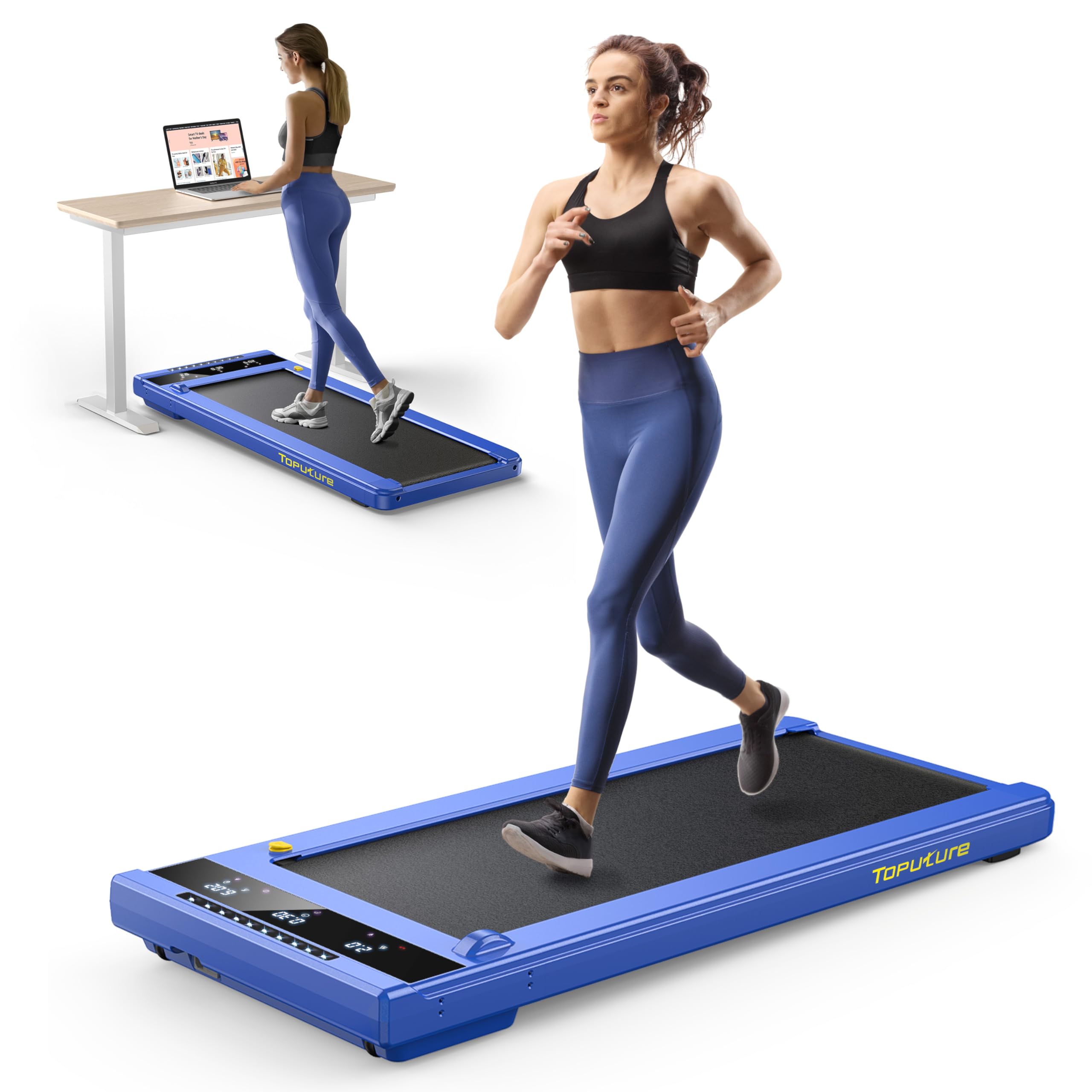 Amazon.com : TOPUTURE Walking Pad Treadmill, 2.25HP Under Desk